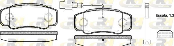 Roadhouse 2961.02 - Brake Pad Set, disc brake www.autospares.lv