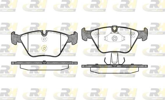 Roadhouse 2963.10 - Тормозные колодки, дисковые, комплект www.autospares.lv