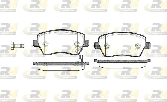 Roadhouse 2987.11 - Brake Pad Set, disc brake www.autospares.lv