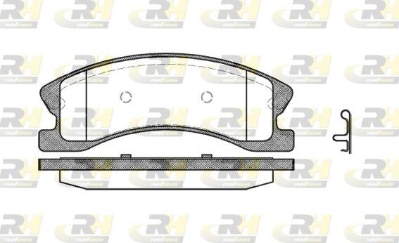 Roadhouse 2973.02 - Bremžu uzliku kompl., Disku bremzes www.autospares.lv