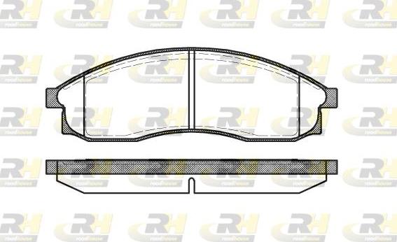 Roadhouse 2469.00 - Brake Pad Set, disc brake www.autospares.lv