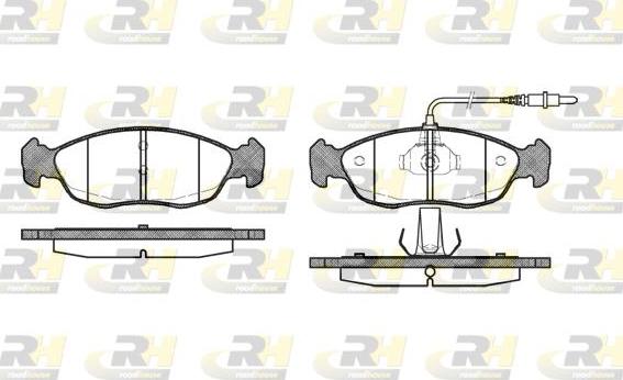 Roadhouse 2461.02 - Brake Pad Set, disc brake www.autospares.lv