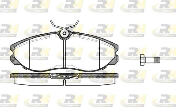 Roadhouse 2462.00 - Тормозные колодки, дисковые, комплект www.autospares.lv