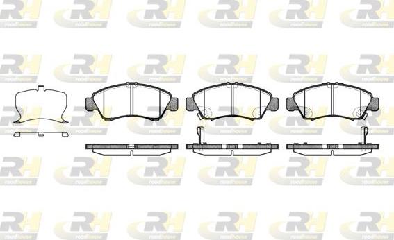 Roadhouse 2419.22 - Brake Pad Set, disc brake www.autospares.lv