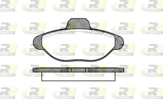 Roadhouse 2414.00 - Brake Pad Set, disc brake www.autospares.lv