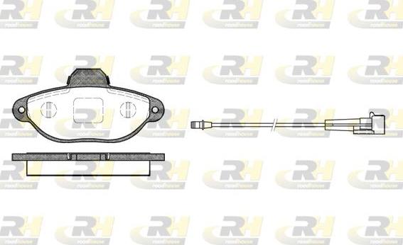 Roadhouse 2414.01 - Brake Pad Set, disc brake www.autospares.lv