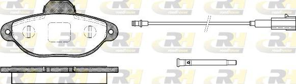 Roadhouse 2414.21 - Тормозные колодки, дисковые, комплект www.autospares.lv