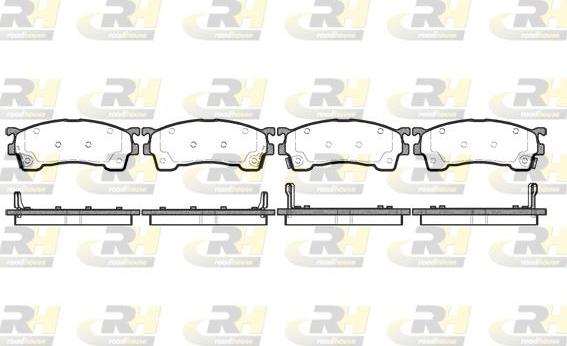 Roadhouse 2415.04 - Bremžu uzliku kompl., Disku bremzes www.autospares.lv