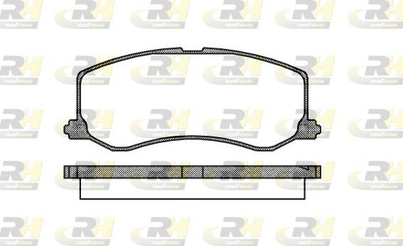 Roadhouse 2410.00 - Тормозные колодки, дисковые, комплект www.autospares.lv