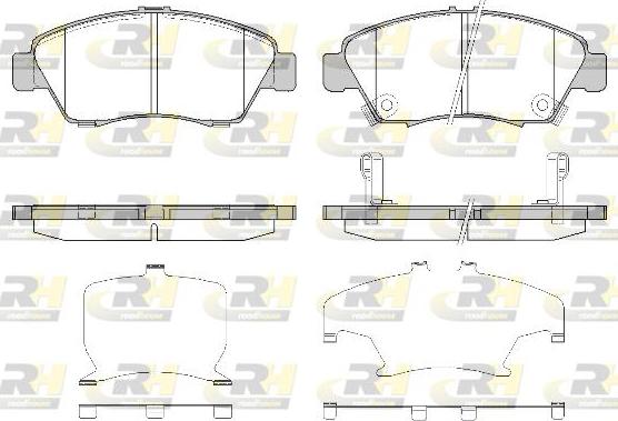 Roadhouse 2418.32 - Brake Pad Set, disc brake www.autospares.lv