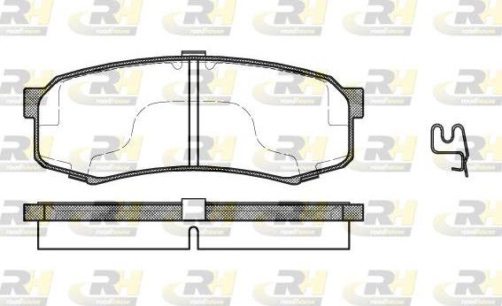 Roadhouse 2413.04 - Тормозные колодки, дисковые, комплект www.autospares.lv