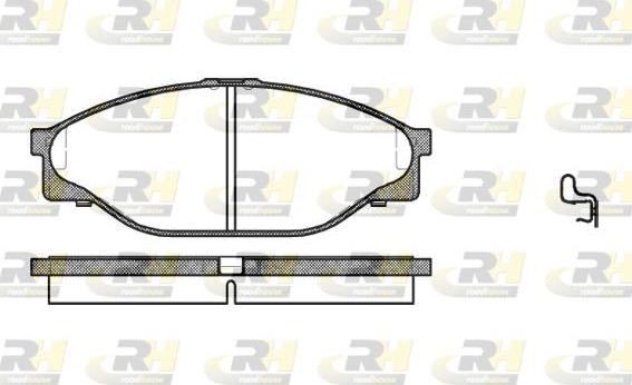 Roadhouse 2412.20 - Brake Pad Set, disc brake www.autospares.lv