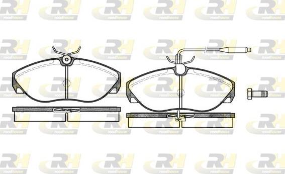 Roadhouse 2486.02 - Brake Pad Set, disc brake www.autospares.lv