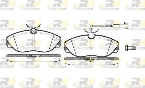 Roadhouse 2486.11 - Brake Pad Set, disc brake www.autospares.lv