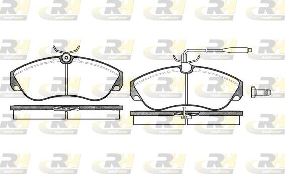 Roadhouse 2487.02 - Brake Pad Set, disc brake www.autospares.lv