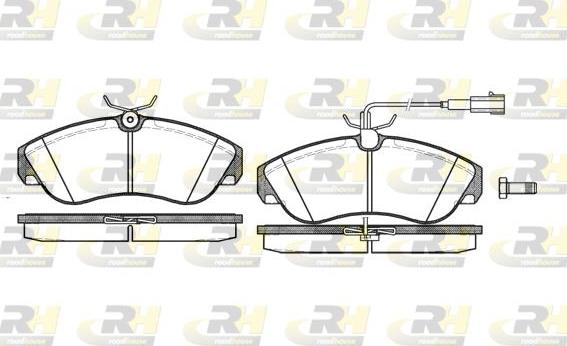 Roadhouse 2487.11 - Brake Pad Set, disc brake www.autospares.lv