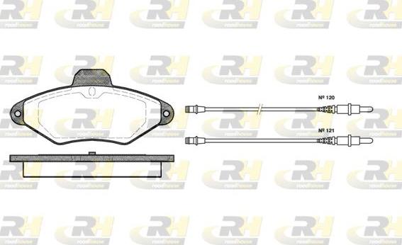 Roadhouse 2438.04 - Тормозные колодки, дисковые, комплект www.autospares.lv