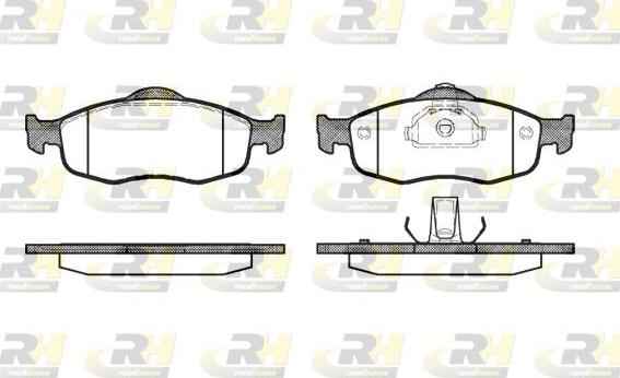 Roadhouse 2432.00 - Тормозные колодки, дисковые, комплект www.autospares.lv