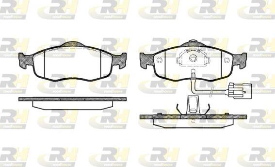 Roadhouse 2432.02 - Bremžu uzliku kompl., Disku bremzes www.autospares.lv