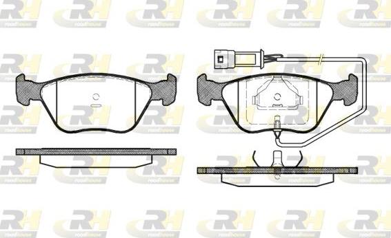 Roadhouse 2437.02 - Bremžu uzliku kompl., Disku bremzes www.autospares.lv