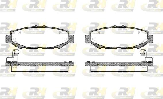 Roadhouse 2424.04 - Brake Pad Set, disc brake www.autospares.lv