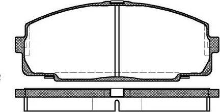 Alpha Brakes HKP-TY-048 - Brake Pad Set, disc brake www.autospares.lv