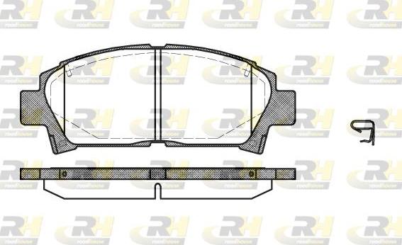 Roadhouse 2427.02 - Bremžu uzliku kompl., Disku bremzes www.autospares.lv