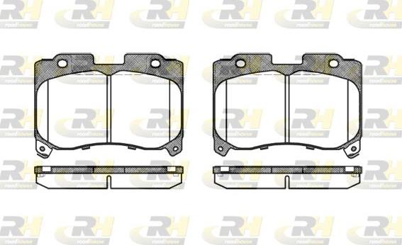 Roadhouse 2474.04 - Brake Pad Set, disc brake www.autospares.lv