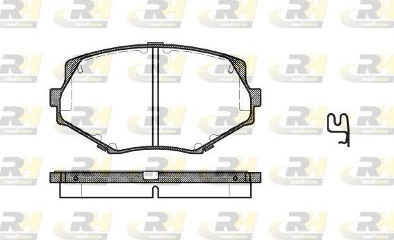 Roadhouse 2478.02 - Тормозные колодки, дисковые, комплект www.autospares.lv