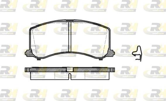 Roadhouse 2595.02 - Тормозные колодки, дисковые, комплект www.autospares.lv