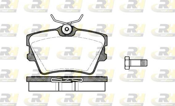 Roadhouse 2591.00 - Тормозные колодки, дисковые, комплект www.autospares.lv