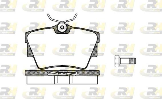 Roadhouse 2591.30 - Тормозные колодки, дисковые, комплект www.autospares.lv