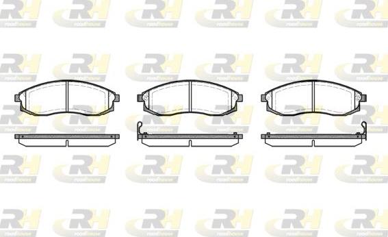 Roadhouse 2598.02 - Brake Pad Set, disc brake www.autospares.lv