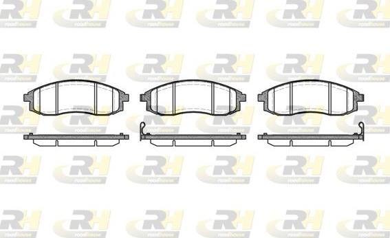 Roadhouse 2598.12 - Brake Pad Set, disc brake www.autospares.lv