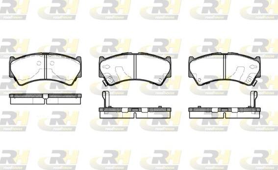 Roadhouse 2592.52 - Тормозные колодки, дисковые, комплект www.autospares.lv