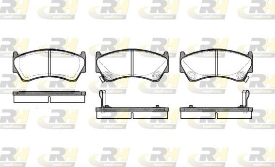 Roadhouse 2592.02 - Тормозные колодки, дисковые, комплект www.autospares.lv