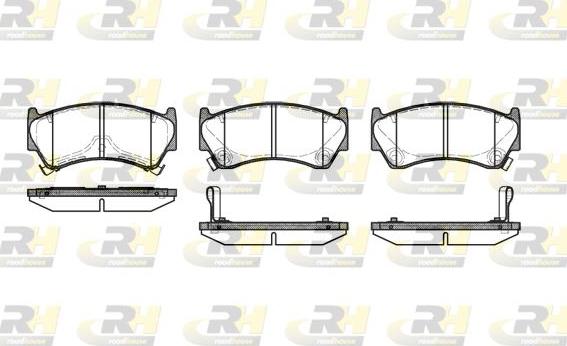 Roadhouse 2592.12 - Brake Pad Set, disc brake www.autospares.lv