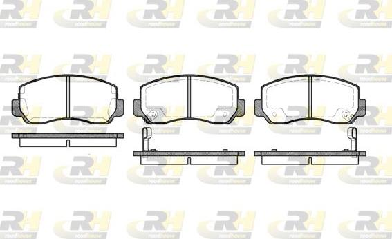 Roadhouse 2509.02 - Тормозные колодки, дисковые, комплект www.autospares.lv