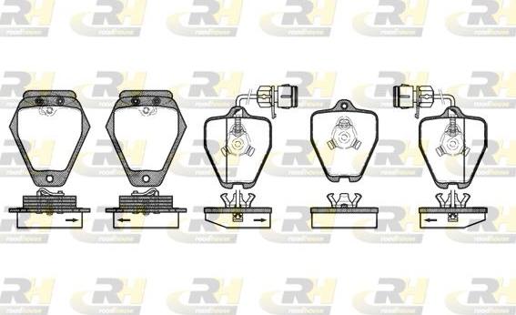 Roadhouse 2508.02 - Тормозные колодки, дисковые, комплект www.autospares.lv