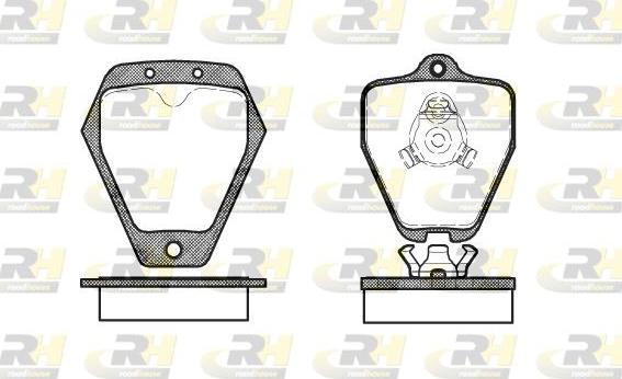 Roadhouse 2508.10 - Bremžu uzliku kompl., Disku bremzes www.autospares.lv