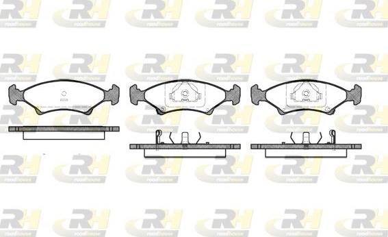 Roadhouse 2502.02 - Тормозные колодки, дисковые, комплект www.autospares.lv