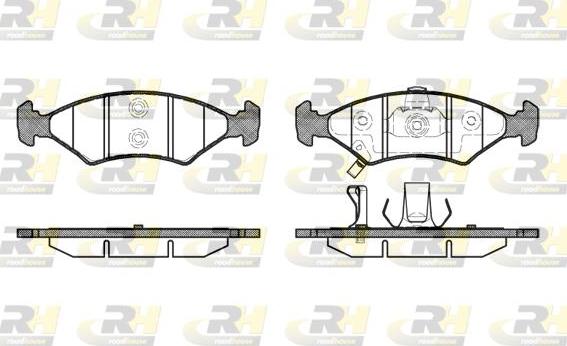 Roadhouse 2502.22 - Тормозные колодки, дисковые, комплект www.autospares.lv