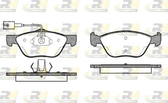 Roadhouse 2589.42 - Brake Pad Set, disc brake www.autospares.lv