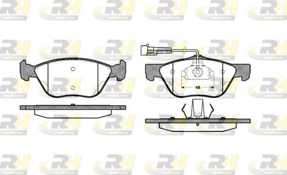 Roadhouse 2589.02 - Тормозные колодки, дисковые, комплект www.autospares.lv