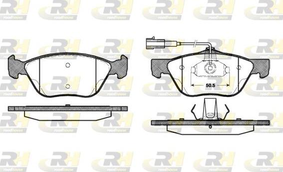 Roadhouse 2589.32 - Тормозные колодки, дисковые, комплект www.autospares.lv