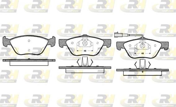 Roadhouse 2589.21 - Тормозные колодки, дисковые, комплект www.autospares.lv