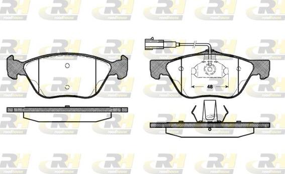 Roadhouse 2589.22 - Brake Pad Set, disc brake www.autospares.lv