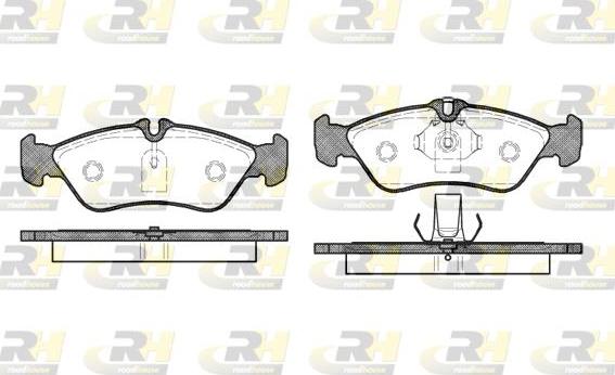 Roadhouse 2580.00 - Тормозные колодки, дисковые, комплект www.autospares.lv