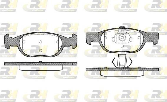 Roadhouse 2588.10 - Bremžu uzliku kompl., Disku bremzes www.autospares.lv