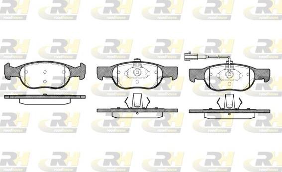 Roadhouse 2588.31 - Тормозные колодки, дисковые, комплект www.autospares.lv